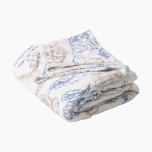 Relax and Renew Ocean Velour Plush Throw Blanket